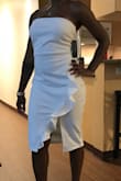 The quality of the dress is very good. It's not as thin as I expected it to be so that's great. Some other reviews are a little conflicting with the sizing but i'd say it fits true to size. I'm usually in between a S & M depending on the brand but the M was a perfect fit. - Evelyn C.