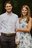 This dress was absolutely perfect for my engagement photos. It is lightweight, but not shear. You cannot see through it. I ordered a small, but I could have probably worn an XS. I will say, if you have a bigger bust, the top may be a tight fit. The fabric is lovely, but it does wrinkle easily. I will continue to wear this dress to weddings or special occasions. It is just beautiful! - Alexa W.