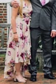 I didn't quite fill out the bust area and the cut was a little low. I just safety pinned the bottom closed and it was a perfect dress!! - Alexandra J.