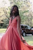 I wore this dress to my prom this year and got so many compliments on it! It's gorgeous from its color, its length, the way it floats, flutters and flowsss!! I'ts wonderful! - Pauline A.