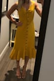 This dress is perfect! Quickly became one of my absolutely favorites!! Professional enough to wear to work but also trendy enough for a cute night out or dressed up for a party. Dress fits true to size! - Jess C.
