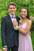 The dress was beautiful and true to color! But, if you have small boobs, the top is very loose and will require lots of tape. The dress is also quite heavy because of all the layers. Other than that, I felt beautiful at my senior prom! - Catherine D.