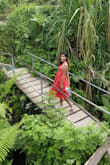Love the dress! The color is so vibrant and beautiful. The fit is perfect (size 2 normally and got XS). I wore it on a Bali trip. - Anum T.