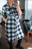 I wore this dress during my pregnancy and post baby just so comfortable. Wore it as a dress and a shirt with jeans. - Daniela Z.