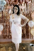 I don't wear dresses often, and I got so many compliments on my special day! I decided to buy another dress. Sophisticated and perfect for my bachelorette. - Lucrecia F.
