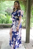 This dress was a hit, wore it for a baby shower on a 90 degree day, fabric was airy and felt amazing on my skin. Lots of compliments. True to size. - Johana M.