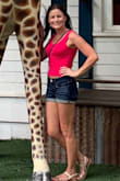 Was afraid this would be "too cropped" but it actually was just the right length and great color. Perfect for a casual summer day. Looks great with some dark colored jean shorts! - Jessica L.