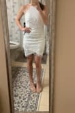 Lulus does it again! Gorgeous dress. Feels very high quality, not see-through at all. Looks very chic and I can't wait to wear it to my bridal shower! Ordered a XS, fits very true to size. - Jennifer C.