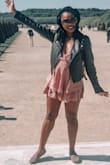 Really love this romper so much! It's very comfortable and you can dress it up or down. I recently wore it to Paris and paired it with my black leather jacket. It was perfect! - Chrystale D.