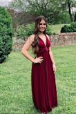 I absolutely loved this dress. There are endless possibilities in regards to styling and color choice. The fabric is very stretchy and comfortable. I would wear it all the time if I could. I plan to reuse this dress for college formals. Very versatile! - Lauren M.