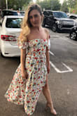 Love this dress. I got so many compliments on it. I wore it to my brother's graduation ceremony. It fit perfectly and was so airy. I did wear high heels with it because I'm short. - Alexis B.