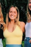 I loved this top! I was a little nervous at first when I ordered it that it wouldn't fit my chest, but it did. It's a thick/double lined top so you can wear it without a bra and be just fine. I will probably be buying again in different colors because I loved it so much. - Betsy B.