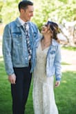 Bought this dress for my wedding, it was perfect. I'm tiny so I did have to have it altered but for the cost of it was worth it! The material was great quality! I had the back lowered into a V and it was beautiful! - Nicolle Y.