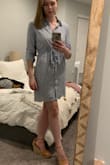 I loved this dress, I went to an outdoor wedding and it was perfect. The dress is soft and comfy, and the sleeves are nice for changing weather because you can roll them up or down. Overall would recommend! - Madeleine P.