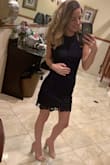 I ordered this dress in two sizes because I wasn't sure how it would fit me. I'm normally an XS and that is the size that fit me perfectly! The small would've fit as well, it was just a little too large around my underarms. I'd definitely buy this dress again. - Marina W.