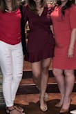 I'm normally a small and this fit perfect! Love the dress and color! - Savy S.