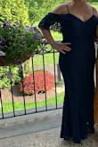 This dress was perfect for the wedding I had! It was lightweight, and complemented my body type! I got a lot of compliments. I did have to get it hemmed as I am only 5'2". - Gina S.