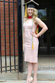 I absolutely loved this dress for my physician assistant graduation. I feel like it was the perfect combination of sexy and class. It does get super wrinkled though, that.s the only thing I disliked about it. - Leah F.
