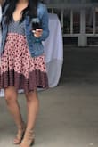 I bought this for an outdoor bridal shower! Unfortunately it was rainy, but the dress paired well with a jean jacket! Super cute! - Monica T.