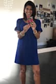 Spectacular shade of blue. Definitely a super happy dress and perfect to support the Orlando Magic! - Susana S.