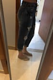 These fit so comfortably they are a little long for me since I'm pretty short but I just rolled the bottoms and I love the look. - Rose L.
