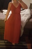 Looks just like the pic! I love it, it's so light and airy. I'm so happy with the fit other than the fact I'm 5'9 and it's a few inches too short for me if I wanted it floor length. - Dannica H.