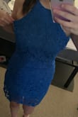 I really loved this dress. I'm a little on the taller side at 5'7", so I was worried about length but that wasn't an issue at all. Based on my measurements the Lulus fit experts recommended me a size large. I know myself very well and knew that would be way too big, but I was already going between a small and a medium so I decided to go with the M. It is a little large around my chest and arm area, but fits good everywhere else. I don't know if I would sized down, it might be too small, though I'm not sure. Overall this is a very cute dress. - Ciara P.