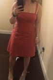 I wore this for a bridal shower and it was adorable. Love that it can be dressed up or down. The only thing is that the straps are not adjustable so they kept falling down but otherwise, great dress. - Alexis L.