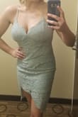 I was concerned that my large bust would be an issue and I would spill out. Not at all. This dress fit perfectly and everything stayed in place even without a bra on. - Jessica R.
