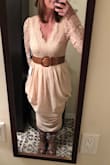 This is the perfect dress for my backyard rustic wedding, this will be my reception dress. Going to wear it with my cowboy boots and matching belt. I can't wait! - Denise K.