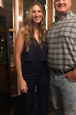 The material was surprisingly great quality for the price, I ordered this to wear to a banquet. I was very pleased with this jumpsuit! All of the reviews were extremely helpful and the fit was perfect. Every detail about this jumpsuit is very flattering. - Clara B.