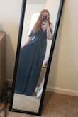 I love this dress. I ordered a Medium because of others reviews. I got the perfect fit around, but loose in the chest area, so I'll have to safety pin it (only reason for 4 stars. And it's to do with production of dress being too big on top). Regardless, I don't mind pinning it because it's double layered material so you can't see the pins anyways (: - McKenna I.