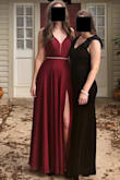 Loved this dress! It was very elegant, the quality was good, and the inside is kind of silky, so that was nice! The super cute lace up back makes it very adjustable to fit any size top, and it was very long - I'm 5'11" and wore heels, and the dress was a little off the ground (awesome for tall girls, but short girls may need to hem). The material was great, the slit was perfect, and the rhinestone belt added a little fun without being too much. I also saw almost the same exact dress at a mall (but it didn't have the belt) for almost $300, so I felt like I won with Lulus!!! - Mallory M.