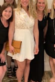 Wore this for my bachelorette party and got a lot of compliments! A little bit short but a larger size wouldn't have fit elsewhere. Love it! - Emily W.