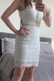 This dress is amaze! Can't wait to wear it at my bridal shower. It fits perfect and is very classy! I couldn't be happier with my choice. - Fran N.