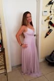 It is a nice dress, but very long and the bride picked it. It is going to be difficult to alter with the layers and expensive to hem. - Joanna J.