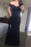 I ordered this dress for a formal wedding. Very elegant and amazing dance-ability with the material on the shoulders. I had to hem it because I'm short. - Ileana G.
