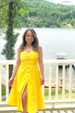 It looks excellent as the picture. Perfect dress. - Shirley