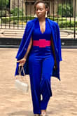 Omg! This jumpsuit was absolutely beautiful and perfect for the occasion. Everyone loved it and the color is even more beautiful in person. It was a bit long so I did have to hem the bottom but other than that it was perfect. - Courtney B.