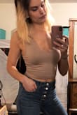 This top fits perfectly. I love it paired with high-waisted jeans. - Shelby