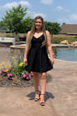 I wore this dress for my graduation and it fit perfect. It wasn't too short or too long and the straps were adjustable. - Brooklynn B.
