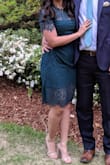 I bought this to wear to a wedding and really liked the style but the dress was a little bit baggy on me and longer than I had hoped. It was comfortable and not so loose that it was unwearable but you can definitely see the fabric bunching in some photos. I think an XS would've been too small, though. Overall, I was happy with the dress and will probably get it taken in a little bit before wearing it again. - Brittany B.