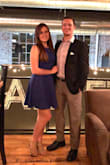 Wore this dress to a wedding rehearsal dinner and got lots of compliments on how cute the back cut out was. It was a little tight after dinner and drinks, but the fabric is pretty stretchy and forgiving. I'd still get a small if I bought it again. - Lisa V.
