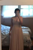 Gorgeous dress & fits amazing! Really high quality material too, very comfortable and breathable even though there are a lot of layers. Is very long & I will need to get it hemmed, but I don't mind that because accommodating for tall girls is very important! Wearing a bra is a must with this if you have a big bust, and I might need to pin it because it's a little low cut. besides that though I'm very happy with the dress overall! Would definitely recommend it. - Mikhayla A.