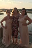 This dress was the perfect Southern summer wedding dress! Typically in the past I have worn a large in Lulus dresses, but the medium in this style was perfect! The length was the perfect midi and looked great with a pair of strappy heels. The material was also super comfortable- the day of the wedding was HOT (like beyond) and the material was definitely breathable and somehow managed to hide the sweatiness of the day/night :) I received so many compliments, I definitely recommend this dress! - Megan C.