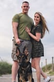 I got this dress for pictures with my marine and it was perfect! I could of gotten a smaller size, but I still loved it! I paired it with a belt to make it hug my body a little more. - Nicole M.