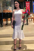 I bought this dress for my daughter's graduation, and she looked amazing in it! Pretty and comfortable. Would definitely recommend! - Isabel S.