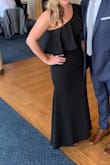 The dress was gorgeous and super comfy with a nice stretch. - Morgan M.