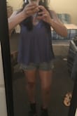 Nice color and fabric. Any kind of bra will show though, have to wear pasties. - Claire A.