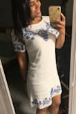 It fits just perfectly. I wore it to go to work on a casual Friday and everyone was like "OMG you look soooo cute". It's a perfect dress. Good to go out with bae or go to work... - Anna S.